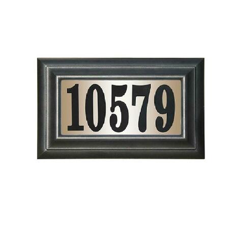 BOOK PUBLISHING CO 15 in. Edgewood Classic Do It Yourself Kit Polymer Frame Lighted Address Plaque GR2642858